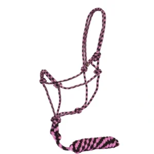 Best Sale Fort Worth Rope Halter w/Lead - Hot Pink/Chocolate 10' - Pet Home | The Perfect Pet Supplies Shopping Experience Shop All