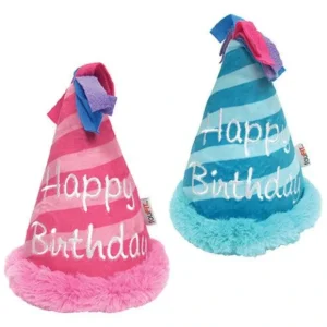 Discount fouFIT Birthday Hat Crinkle Plush Toy (7") - Pet Home | The Perfect Pet Supplies Shopping Experience Pet Toys