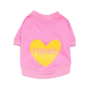 Best Sale Found My Animal Big Full Heart Animal T-Shirt, Candy Pink + Sunshine Y - Pet Home | The Perfect Pet Supplies Shopping Experience Shop All
