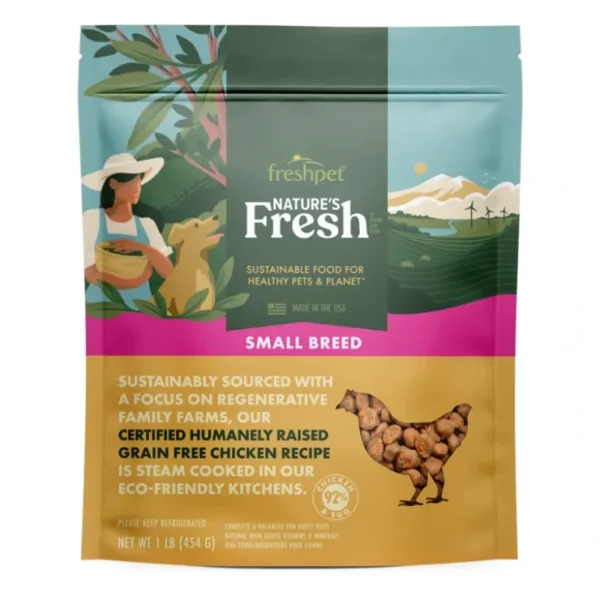 Shop Freshpet Nature's Freshu00ae Grain Free Small Breed Chicken Recipe for Dogs (1 lb bag) - Pet Home | The Perfect Pet Supplies Shopping Experience Dogs