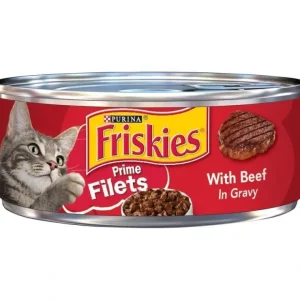 Best Friskies Prime Filets With Beef In Gravy Canned Cat Food - Pet Home | The Perfect Pet Supplies Shopping Experience Cats