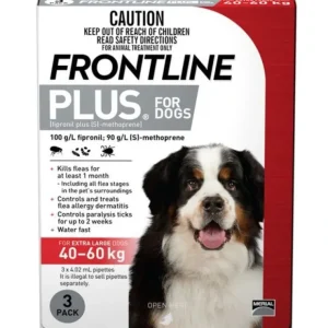 Sale Frontline Plus Extra Large Dog 3pk - 40-60kg - Pet Home | The Perfect Pet Supplies Shopping Experience Dogs