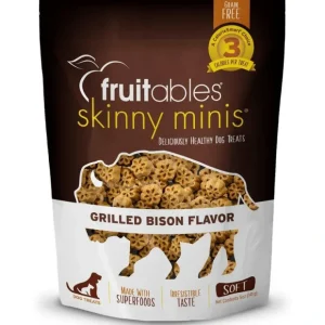 Sale Fruitables Skinny Minis Grilled Bison Flavor Soft & Chewy Dog Treats - Pet Home | The Perfect Pet Supplies Shopping Experience Dogs