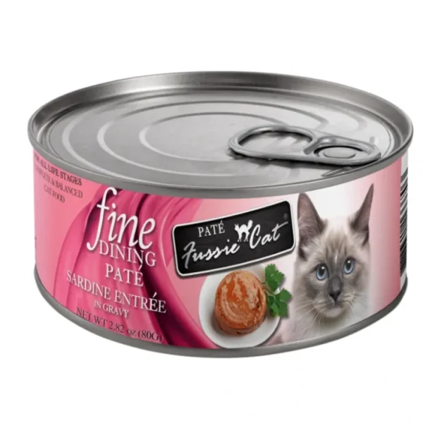 Store Fussie Cat - Fine Dining Pate - Sardine Entree in Gravy Wet Cat Food - Pet Home | The Perfect Pet Supplies Shopping Experience Shop All