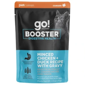Best GO! SOLUTIONS, BOOSTER Digestive Health Minced Chicken + Duck with gravy - 71 g - Wet Cat Food - Pet Home | The Perfect Pet Supplies Shopping Experience Shop All