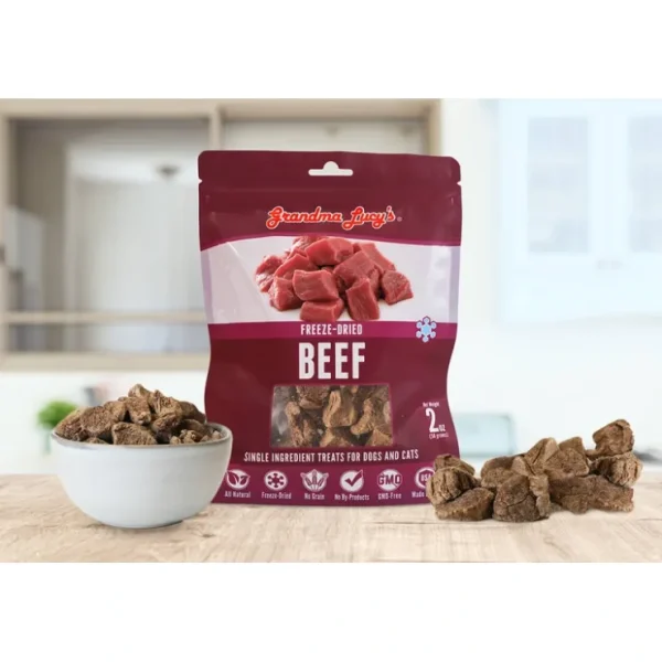 Shop Grandma Lucy's Freeze Dried Singles Beef Treats for Dogs (2 oz) - Pet Home | The Perfect Pet Supplies Shopping Experience Dogs