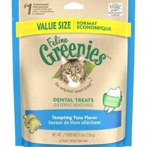 Clearance Greenies Feline Dental Tempting Tuna Flavor Cat Treats (5.5-oz) - Pet Home | The Perfect Pet Supplies Shopping Experience Cats