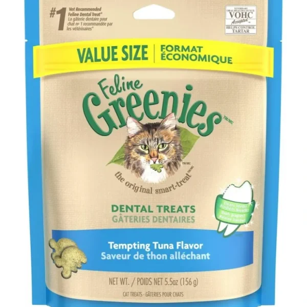 Clearance Greenies Feline Dental Tempting Tuna Flavor Cat Treats (5.5-oz) - Pet Home | The Perfect Pet Supplies Shopping Experience Cats