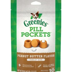 Shop Greenies, Pill Pockets for Dogs - Peanut Butter-Tablet - 90g - Dog Treat - Pet Home | The Perfect Pet Supplies Shopping Experience Dogs