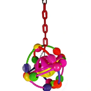 New Happy Beaks Space Ball on a Chain by AE - Pet Home | The Perfect Pet Supplies Shopping Experience Pet Toys