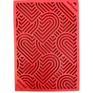 Hot Heart Design Valentine Enrichment Lick Mat: Small - Pet Home | The Perfect Pet Supplies Shopping Experience Pet Toys