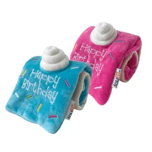 New Hide 'n Seek Birthday Roll Cake Dog Toy from FouFou Brands - Pet Home | The Perfect Pet Supplies Shopping Experience Pet Toys