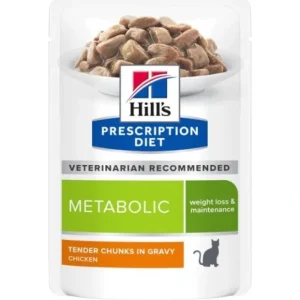 Best Sale Hills Prescription Diet Feline Metabolic 12 x 85g Pouches - Pet Home | The Perfect Pet Supplies Shopping Experience Cats