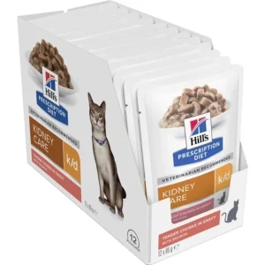 Clearance Hills Prescription Feline K/D in Salmon 85g x 12's - Pet Home | The Perfect Pet Supplies Shopping Experience Cats