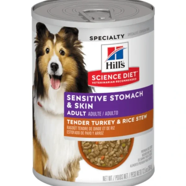 Discount Hill's Science Diet - Adult Sensitive Stomach Sensitive Skin Tender Turkey Rice Stew Wet Dog Food - Pet Home | The Perfect Pet Supplies Shopping Experience Dogs