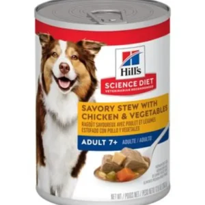 Discount Hill's Science Diet - Senior Adult 7+ Savory Stew with Chicken Vegetables Wet Dog Food - Pet Home | The Perfect Pet Supplies Shopping Experience Dogs