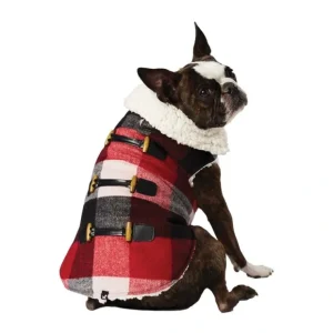 New Hotel Doggy, Melton Coat Checkered - Cranberry Red - Pet Home | The Perfect Pet Supplies Shopping Experience Pet Toys