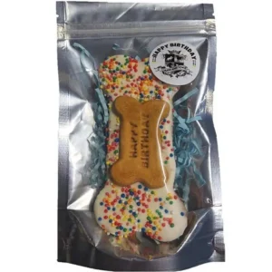 Best Huds And Toke Happy Birthday Bone Blue 1Pk - 14Cm - Pet Home | The Perfect Pet Supplies Shopping Experience Shop All