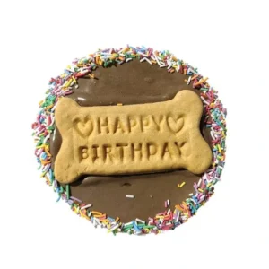 Best Huds And Toke Happy Birthday Carob Frosted Doggy Cake 1Pk - 12Cm - Pet Home | The Perfect Pet Supplies Shopping Experience Shop All