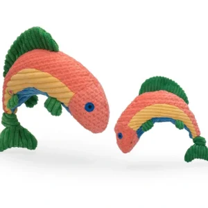 Online HuggleHounds Knot Rainbow Trout - Pet Home | The Perfect Pet Supplies Shopping Experience Pet Toys