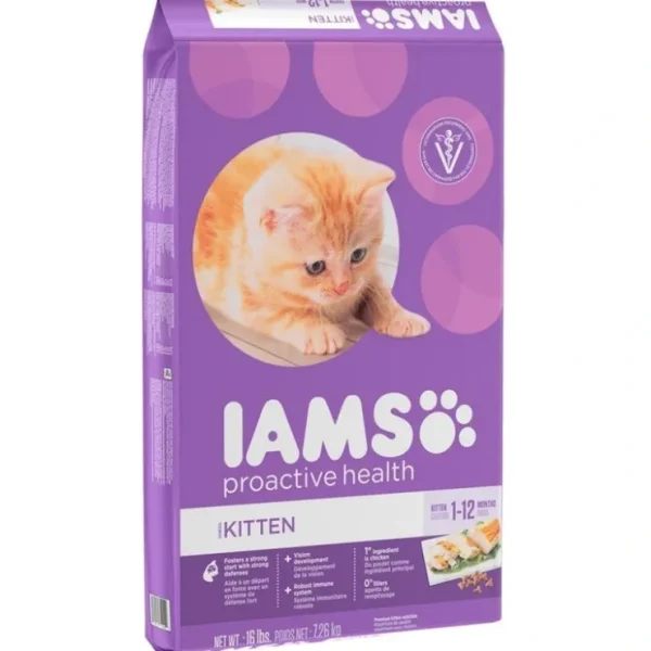 New Iams ProActive Health Kitten Chicken Recipe Dry Cat Food - Pet Home | The Perfect Pet Supplies Shopping Experience Cats