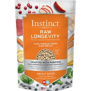 Store Instinct, Adult, Longevity - FD Meal - Cod & Beef - 269 g - Freeze Dried Dog Food - Pet Home | The Perfect Pet Supplies Shopping Experience Shop All