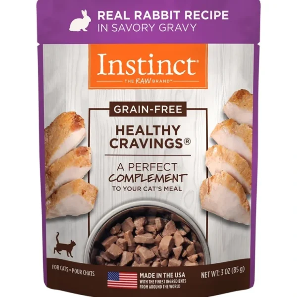 Store Instinct Healthy Cravings Grain Free Real Rabbit Recipe Natural Wet Cat Food Topper - Pet Home | The Perfect Pet Supplies Shopping Experience Dogs