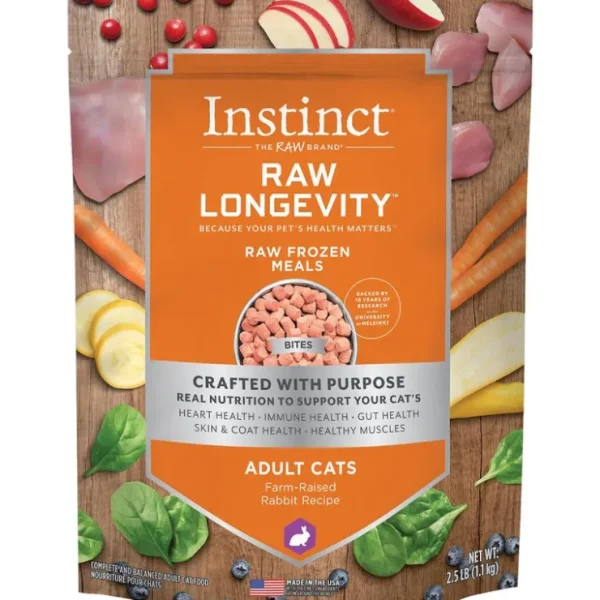 Best Instinct Raw Longevity, Raw Frozen Meals - Rabbit - Pet Home | The Perfect Pet Supplies Shopping Experience Shop All