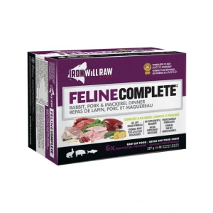 Best Iron Will Raw, Feline Complete, Rabbit,Pork and Mackerel Dinner - 1.36kg - Pet Home | The Perfect Pet Supplies Shopping Experience Shop All