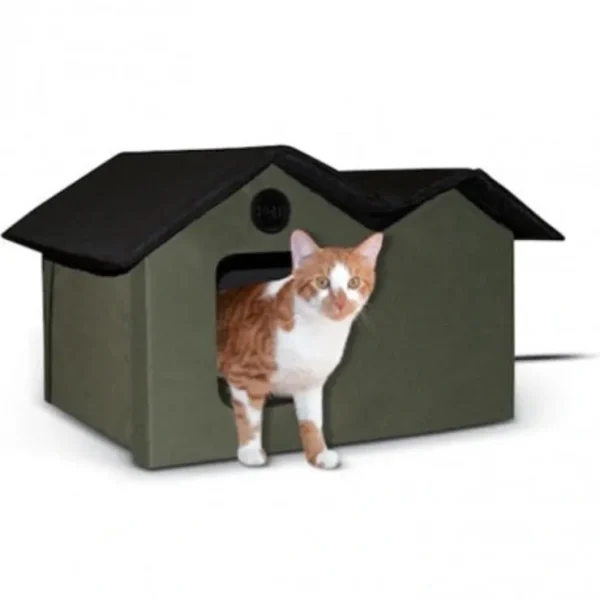 New KH Outdoor Kitty House Extra Wide Heated* (Red) - Pet Home | The Perfect Pet Supplies Shopping Experience Cats