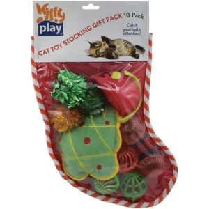 Hot Kitty Play Christmas Cat Toy Stocking 10 Pack - Pet Home | The Perfect Pet Supplies Shopping Experience Pet Toys