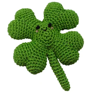 Hot Knit Knacks Four Leaf Clover Organic Cotton Small Dog Toy - Pet Home | The Perfect Pet Supplies Shopping Experience Pet Toys