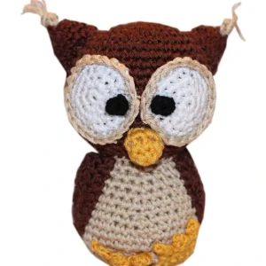 Fashion Knit Knacks Hootie the Owl Organic Cotton Small Dog Toy - Pet Home | The Perfect Pet Supplies Shopping Experience Pet Toys
