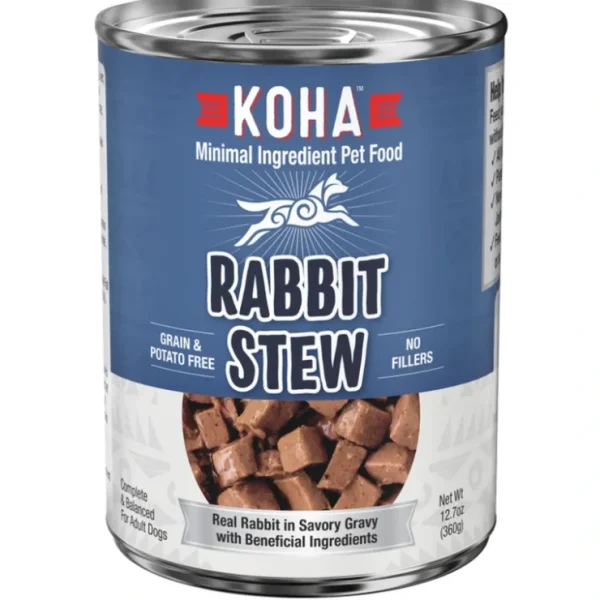Clearance Koha Minimal Ingredient Rabbit Stew for Dogs (12.7 oz) - Pet Home | The Perfect Pet Supplies Shopping Experience Dogs