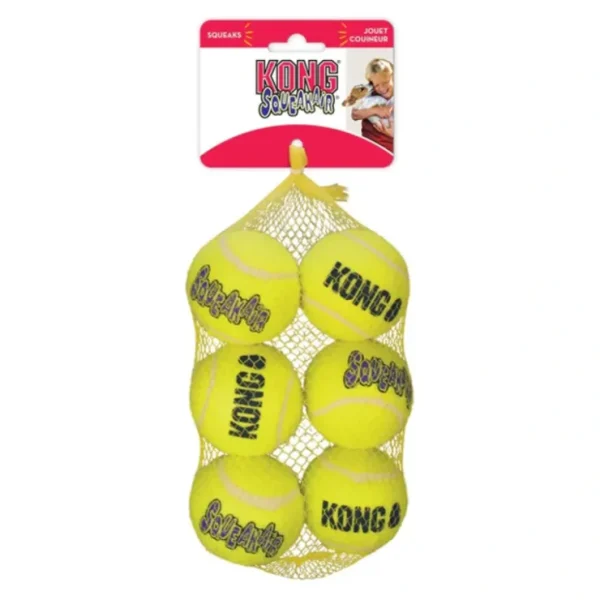 Outlet KONG AirDog Squeaky Balls Medium 6pk - Pet Home | The Perfect Pet Supplies Shopping Experience Pet Toys