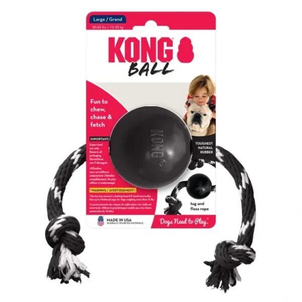 Discount KONG Extreme Ball with Rope Dog Toy - Pet Home | The Perfect Pet Supplies Shopping Experience Pet Toys