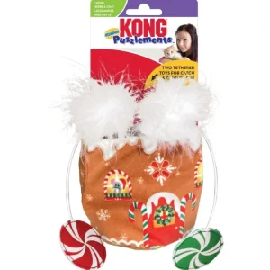 Hot Kong Holiday Puzzle Gingerbread Cat Hideaway Toy - Pet Home | The Perfect Pet Supplies Shopping Experience Pet Toys