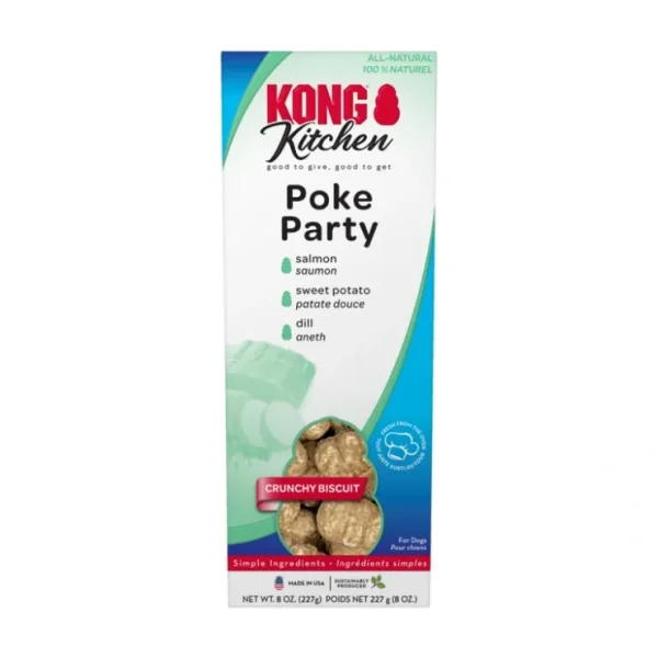 Store KONG Kitchen Crunchy Biscuit Poke Party Dog Treat (8 oz) - Pet Home | The Perfect Pet Supplies Shopping Experience Dogs