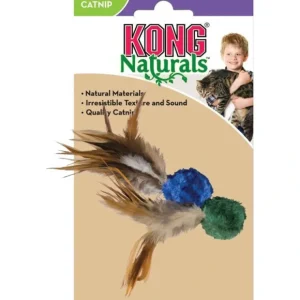 Cheap KONG NATURALS CRINKLE BALL W/FEATHERS (ASSORTED) - Pet Home | The Perfect Pet Supplies Shopping Experience Pet Toys