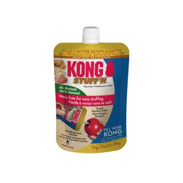 Clearance KONG Stuff'N All Natural Peanut Butter Bacon Banana Mess Free Dog Treat for Kong - Pet Home | The Perfect Pet Supplies Shopping Experience Cats