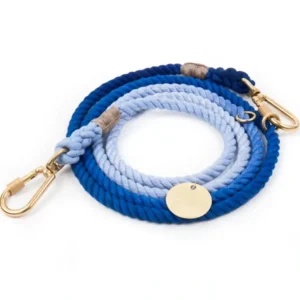 Best Latty Blue Ombre Cotton Rope Dog Leash, Adjustable - Pet Home | The Perfect Pet Supplies Shopping Experience Dogs