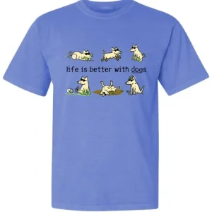 Shop Life Is Better With Dogs - Classic Tee - Pet Home | The Perfect Pet Supplies Shopping Experience Dogs