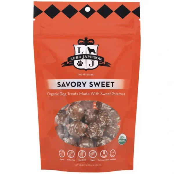 Best Lord Jameson, Savory Sweet Organic Dog Treats - 170 g Dog Treats - Pet Home | The Perfect Pet Supplies Shopping Experience Shop All