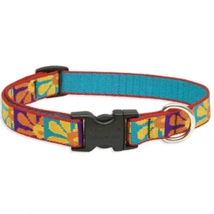 Discount Lupine 9-14 Medium Dog Collar Crazy Daisy 3/4 inch thick, Adjustable 9 -14 inches - Pet Home | The Perfect Pet Supplies Shopping Experience Dogs