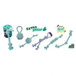 Hot Mammoth Flossy Chews EXTRA FRESH (3 Knot Small) - Pet Home | The Perfect Pet Supplies Shopping Experience Pet Toys