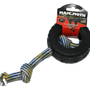 Clearance Mammoth TireBiter with Rope Dog Toy - Pet Home | The Perfect Pet Supplies Shopping Experience Pet Toys