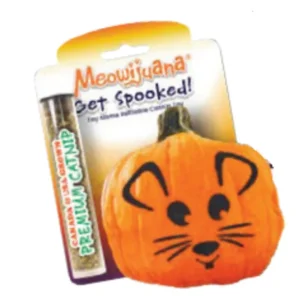 Store Meowijuana Get Spooked Refillable Pumpkin Cat Toy (1 Count) - Pet Home | The Perfect Pet Supplies Shopping Experience Pet Toys