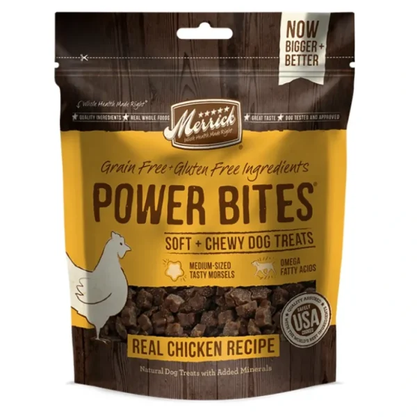 Best Merrick - Power Bites - Real Chicken Recipe Dog Treats - Pet Home | The Perfect Pet Supplies Shopping Experience Shop All