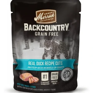 Fashion Merrick Backcountry Grain Free Real Duck Cuts Recipe Cat Food Pouch - Pet Home | The Perfect Pet Supplies Shopping Experience Cats