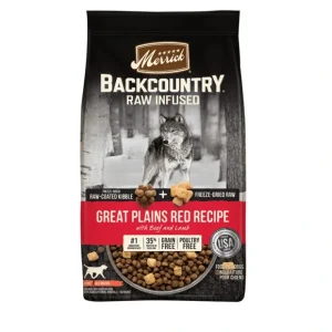 Discount Merrick Backcountry Raw Infused Grain Free Dog Food Great Plains Red Recipe Freeze Dried Dog Food - Pet Home | The Perfect Pet Supplies Shopping Experience Dogs